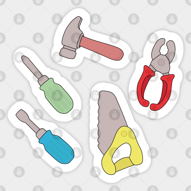 Cute Handyman Tools Sticker by DiegoCarvalho